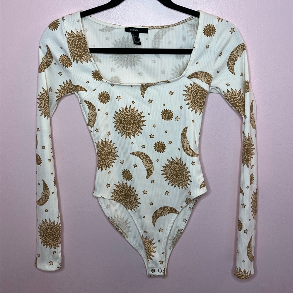 NWOT Forever 21 Celestial Bodysuit